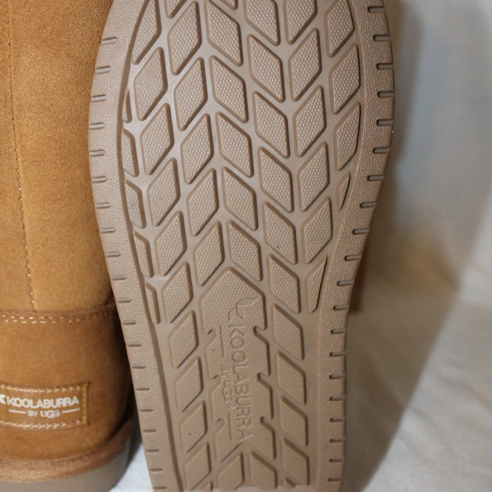 UGG KOOLABURRA SUEDE FUR TALL‎ BOOTS CHESTNUT